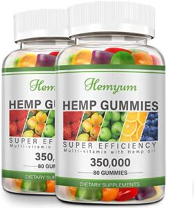 2 Packs Top quality Hemp Gummies Excess Energy – Large Efficiency Fruity Gummy with Hemp Oil – Natural Edibles Gummy – Non-GMO, Vegan, Minimal Sugar, Manufactured in United states of america