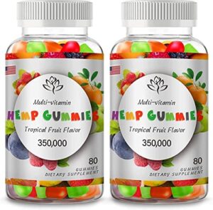 2-Pack Pure Hemp Gummies Sophisticated Additional Power – Substantial Potency Finest Resfull Gummy Bear Older people – Very low Sugar Made in United states of america