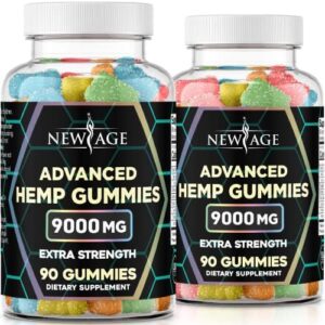 NEW AGE Naturals Superior Hemp Gummies – Pure Hemp Oil Infused Gummies (Primary 180 Count)