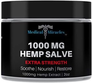 Healthcare Miracles Hemp 1000 Mg Added Energy Therapeutic Salve Excellent for Hips, Joints, Neck, Back again, Elbows, Fingers, Arms, and Knees Designed in United states of america