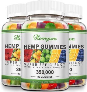 (3-Pack) Top quality Hemp Gummies Added Power – High Efficiency Fruity Gummy with Hemp Oil – Organic Edibles Gummy – Non-GMO, Vegan, Low Sugar