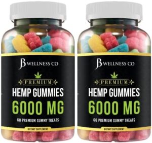 [2-PACK] Hemp Gummies Top quality – 6000 MG – Good for Peace & Relaxation – Calming Gummies – Vitamins & Omega 3,6,9 – Made in The Usa [2-PACK]