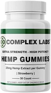 Hemp Gummies – Pure Hemp Extract 25mg per Gummy – Whole Hemp Extract 750mg per Bottle – American Created – 100% Organic and natural – Supreme Components – Extremely Lower Sugar – Strawberry Taste