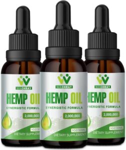 (3 Packs) Hemp Oil Drops Significant Potency – 2,000,000 Most Power Natural and organic Grown in The Usa – Organic Hemp Tincture – C02 Extraction, Vegan, Non-GMO